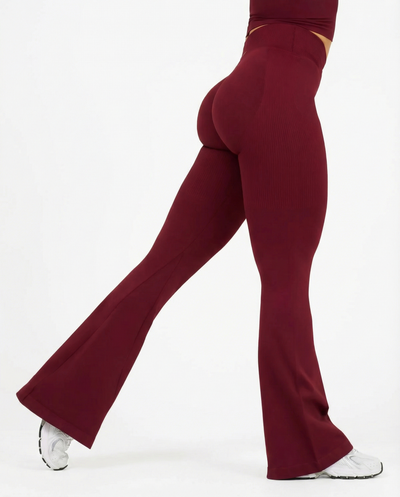 Snatched V-Waist Flare Leggings