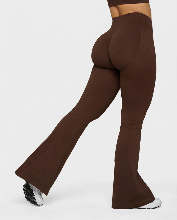 Snatched V-Waist Flare Leggings