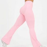 Snatched V-Waist Flare Leggings