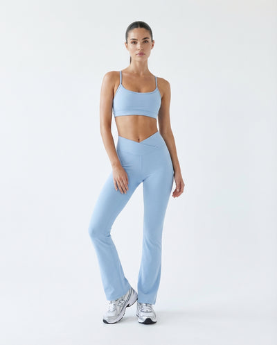 Flare Yoga Pants Set – High Waist Leggings & Sports Bra