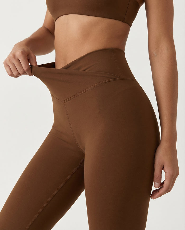 Flare Yoga Pants Set – High Waist Leggings & Sports Bra