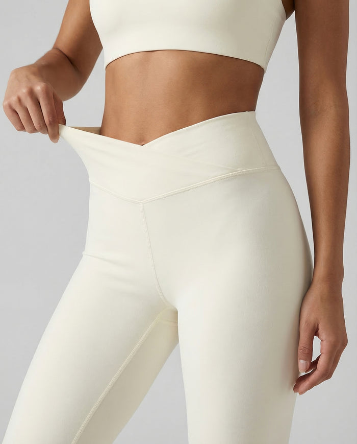 Flare Yoga Pants Set – High Waist Leggings & Sports Bra