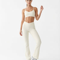 Flare Yoga Pants Set – High Waist Leggings & Sports Bra