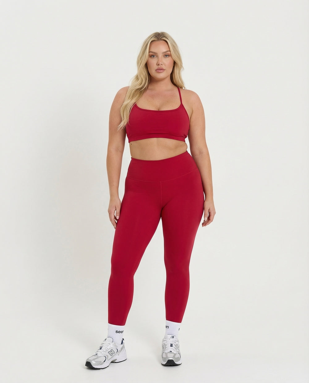 Seamless Workout Set – Sculpting High Waist Leggings & Top