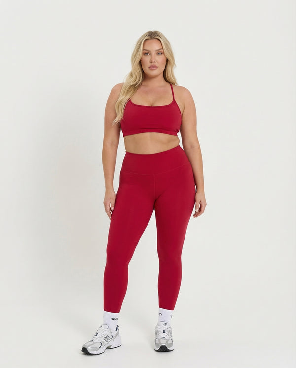 Seamless Workout Set – Sculpting High Waist Leggings & Top