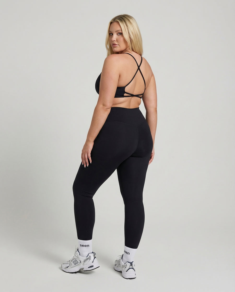 Seamless Workout Set – Sculpting High Waist Leggings & Top