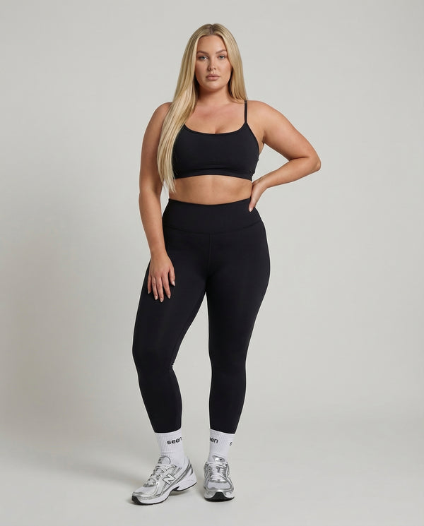 Seamless Workout Set – Sculpting High Waist Leggings & Top