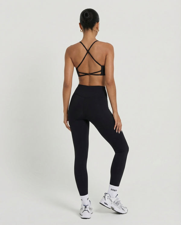 Seamless Workout Set – Sculpting High Waist Leggings & Top