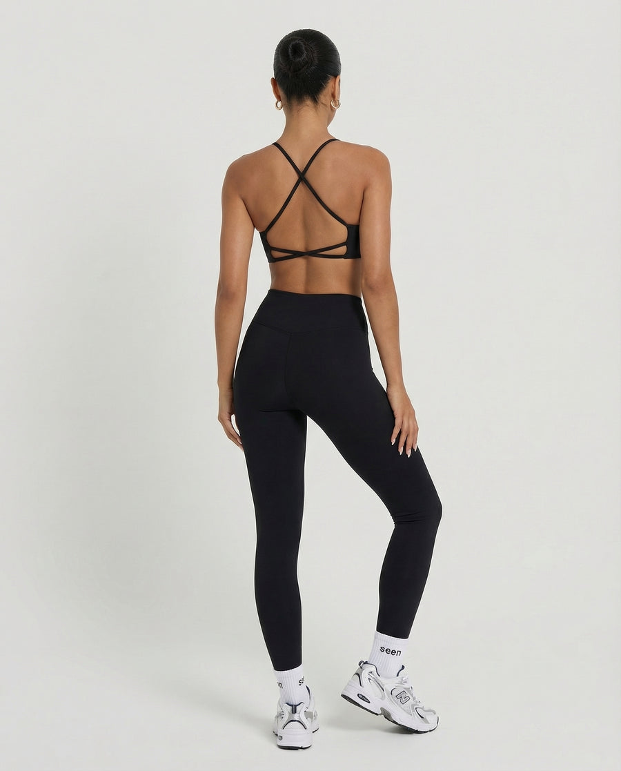 Seamless Workout Set – Sculpting High Waist Leggings & Top
