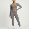 Activewear Set Women Long Sleeve & High Waist Leggings