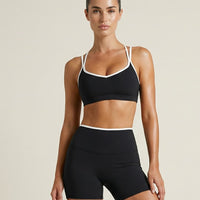 Sculpt Biker Short Set in Black