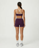 Sculpt Biker Short Set in Purple