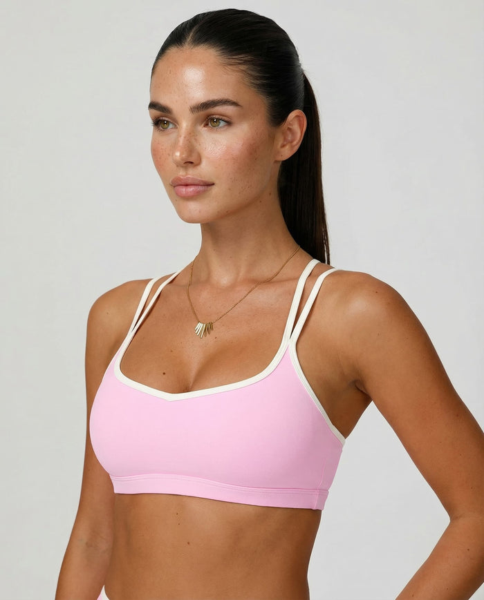 Sculpt Biker Short Set in Pink
