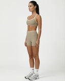 Sculpt Biker Short Set in Linen