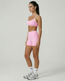 Sculpt Biker Short Set in Pink