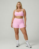 Sculpt Biker Short Set in Pink