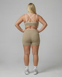 Sculpt Biker Short Set in Linen