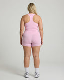 Pink Sculpt Racerback Tank & Shorts Set
