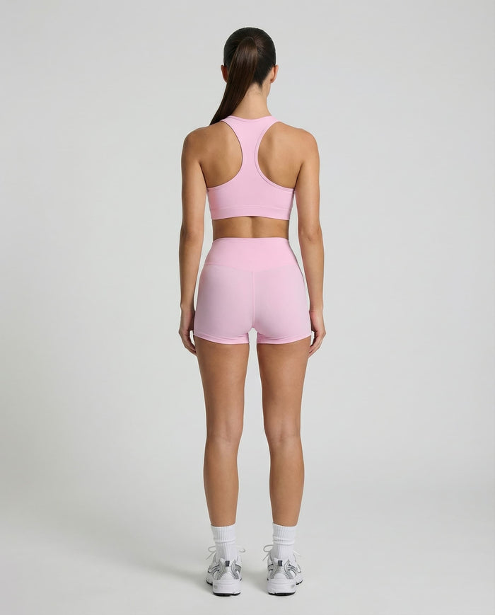 Pink Sculpt Racerback Tank & Shorts Set