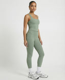 Matcha Green Sculpt Racerback Tank & Leggings Set
