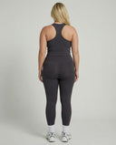 Charcoal Grey Sculpt Racerback Tank & Leggings Set