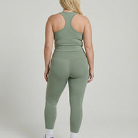 Matcha Green Sculpt Racerback Tank & Leggings Set