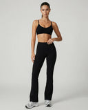 Flare Yoga Pants Set – High Waist Leggings & Sports Bra