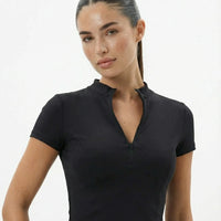 Sports Top Women Zip Front Cropped Workout Top Sculpt