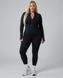 Sculpting Jumpsuit Seamless Long Sleeve Zip