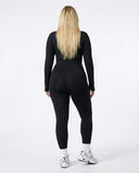 Sculpting Jumpsuit Seamless Long Sleeve Zip