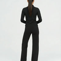 3-Piece Set – Flare Pants, Sports Bra & Jacket