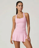 Tennis Sculpting Activewear Set with Built-In Skort