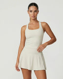 Tennis Sculpting Activewear Set with Built-In Skort