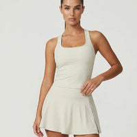 Tennis Sculpting Activewear Set with Built-In Skort
