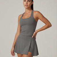 Tennis Sculpting Activewear Set with Built-In Skort