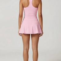 Tennis Sculpting Activewear Set with Built-In Skort