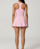 Tennis Sculpting Activewear Set with Built-In Skort
