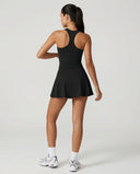Tennis Sculpting Activewear Set with Built-In Skort