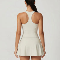 Tennis Sculpting Activewear Set with Built-In Skort