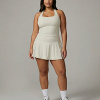 Tennis Sculpting Activewear Set with Built-In Skort