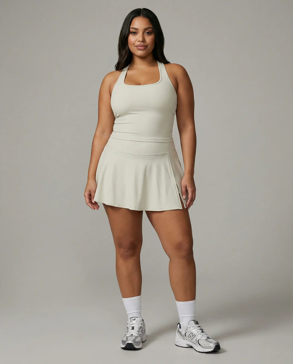Tennis Sculpting Activewear Set with Built-In Skort