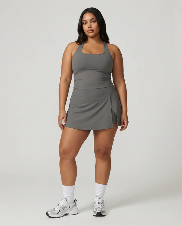 Tennis Sculpting Activewear Set with Built-In Skort