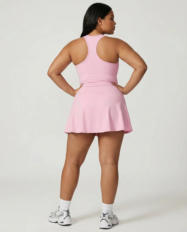 Tennis Sculpting Activewear Set with Built-In Skort