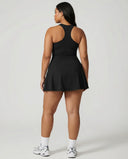 Tennis Sculpting Activewear Set with Built-In Skort