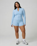 Women's Workout Set – Zip Jacket & Sculpting Shorts