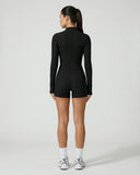 Women's Workout Set – Zip Jacket & Sculpting Shorts