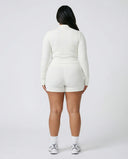 Women's Workout Set – Zip Jacket & Sculpting Shorts