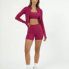 Seamless Sculpting 3-Piece Zip Jacket Set