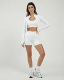 Seamless Sculpting 3-Piece Zip Jacket Set