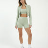 Seamless Sculpting 3-Piece Zip Jacket Set